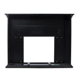 SEI Furniture Torlington Marble Tiled Electric Fireplace - Black SEI Furniture