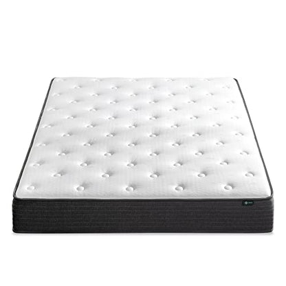 ZINUS 8 Inch Comfort Essential Pocket Spring Hybrid Mattress, Queen, Pressure Relieving Support, CertiPUR-US Certified, Mattress in A Box