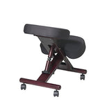 Office Star KC Series Ergonomically Designed Adjustable Knee Chair with Memory Foam Padding and Casters, Mahogany Finish Wood Base Office Star Products