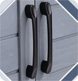 Garvee Outdoor Potting Bench Table, Wooden Gardening Furniture with Metal Tabletop and Storage Cabinet, Horticulture Workstation with Adjustable Shelf for Garden, Patio, Backyard, Greenhouse Garvee