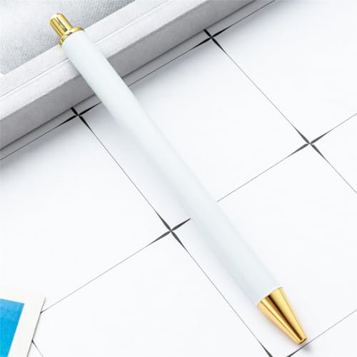 PLCPDM 6Pcs Retractable Ballpoint Pen for Heat Transfer, Sublimation Pen Blank, Heat Transfer Ballpoint Pen, 1 Count (Pack of 1) PLCPDM