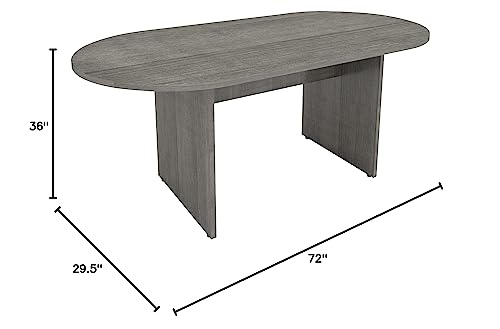 Lorell Essentials Conference Table, Weathered Charcoal - WoodArtSupply