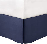 Madison Park Vienna Sateen Cotton Comforter Set, Breathable, Soft Cover, Trendy, All Season Down Alternative Cozy Bedding with Matching Shams, King, Indigo 7 Piece Madison Park
