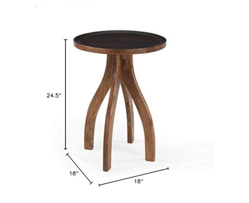 Christopher Knight Home Antonia Mango Wood End Table, Brown Christopher Knight Home