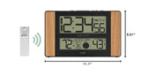 La Crosse Technology Atomic Digital Clock with Outdoor Temperature, Wood Oak, 0 La Crosse Technology