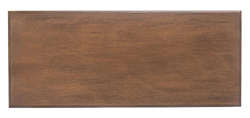 Safavieh Home Collection Tinsley Brown Rectangular Bottom Shelf Console Table SAFAVIEH