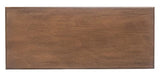 Safavieh Home Collection Tinsley Brown Rectangular Bottom Shelf Console Table SAFAVIEH