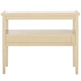 SAFAVIEH Home Collection Araminta Sand 2 Lower Drawer Console Table for Entryway, Living Room, Foyer SAFAVIEH