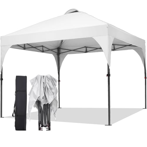 Oneofics Pop Up Canopy, 10x10 FT Instant Outdoor Canopy Tent with Carrying Bag, 3 Adjustable Heights - Portable for Outdoor Activities Oneofics