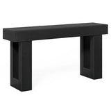 Little Tree 63-Inch Long Console Tables for Entryway, Large Sofa Table Behind Couch, Wooden Entry Foyer Hallway Table, Modern Console Sofa Tables for Living Room, Black LITTLE TREE