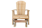 Kilmer Creek 2' Natural Cedar Fanback Adirondack-Style Glider, Amish Crafted Kilmer Creek