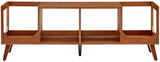Crosley Furniture Asheville Mid-Century Modern Media Console Record Player Stand, Storage for Vinyl Records, Walnut Crosley Furniture