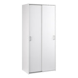 Tvilum 2 Sliding Doors, White Wardrobe Tvilum