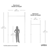 Umbra Anywhere Expandable Curtain Rod and Room Divider, Nickel Umbra