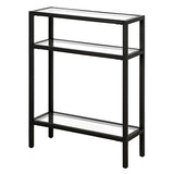 Henn&Hart 22" Wide Rectangular Console Table in Blackened Bronze, Entryway Table, Accent Table for Living Room, Hallway Henn&Hart