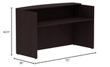 Lorell Espresso Laminate Reception Desk Lorell