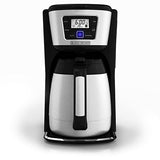 BLACK+DECKER 12-Cup Thermal Coffee Maker, Keep Coffee Hot with Insulated Stainless Steel Carafe, Digital Controls, Easy to Clean. BLACK+DECKER