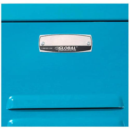 GLOBAL INDUSTRIAL Single Tier Locker, 12x18x72 1 Door, RTA, Blue - WoodArtSupply