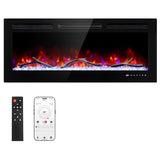 Cheerway 42’’ Smart WiFi Electric Fireplace Heater, Wall Mounted & Recessed Electric Fireplace Insert w/Timer, Child Lock, Crackling Sound, App & Remote Control, Adjustable Flame,1500W Cheerway