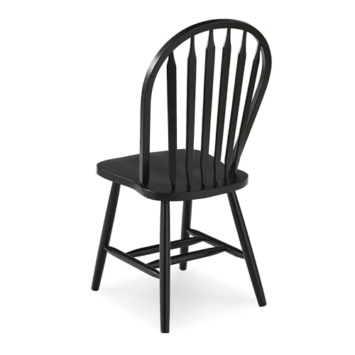 International Concepts Windsor Dining Chair, Black International Concepts