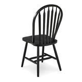 International Concepts Windsor Dining Chair, Black International Concepts