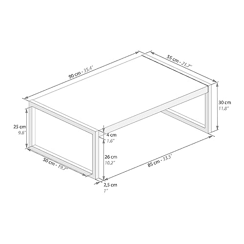 Mobili Fiver, Coffee Table, Luxury, Rustic Wood, Made in Italy - WoodArtSupply