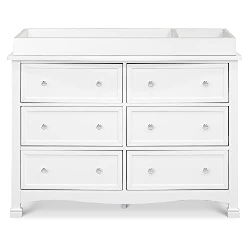 DaVinci Kalani 6-Drawer Double Wide Dresser in White DaVinci