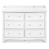 DaVinci Kalani 6-Drawer Double Wide Dresser in White DaVinci