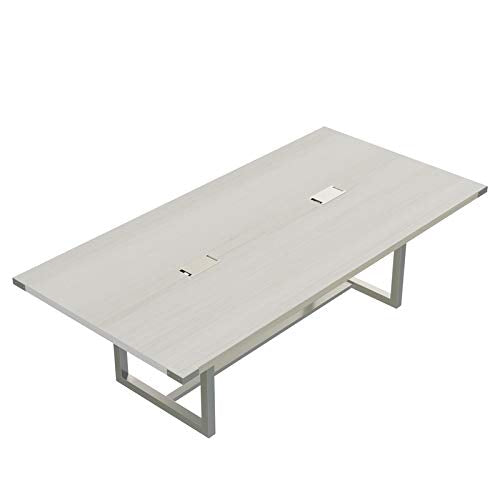 Scranton & Co Conference Table Sitting Height - 8' White Ash - WoodArtSupply