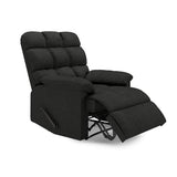 Handy Living ProLounger Wall Hugger Recliner in Grey Microfiber with Square Tufted Back