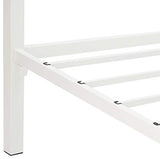 ZINUS Patricia White Metal Canopy Platform Bed Frame, Mattress Foundation with Steel Slat Support, No Box Spring Needed, Easy Assembly, Queen Zinus