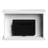 Electric Fireplace with Mantel - Freestanding Heater with Remote Control, Light-Adjustable LED Flames, and Faux Logs and Stones by Northwest (White) Northwest