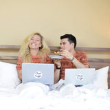 Sheets & Giggles 100% Eucalyptus Lyocell Duvet Cover - All-Season Soft, Cool & Cozy with Easy-to-Fasten Ties & Buttons - Down Alternative & Zero Static- Queen Grey Sheets & Giggles