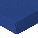 Biloban Crib Sheets Fitted for Boys, 2 Pack Crib Sheet Fits for Standard Crib Mattress, Neutral Toddler Bed Sheets Girl, Grey & Navy, 52”X 28” Biloban
