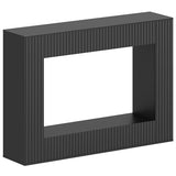 MAHANCRIS Modern Console Table, 47.2'' Black Entryway Table with Storage, Fluted Couch Table Behind Sofa, for Entrance, Foyer, Living Room, Bedroom, Dining Room, Black CTBK2501 MAHANCRIS