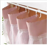 Navhao 2 Panels,Dorm Home Solid Thicken Bunk Blackout Bed Curtains Cloth Bed Canopy Men Women Single Sleeper, Pink Navhao