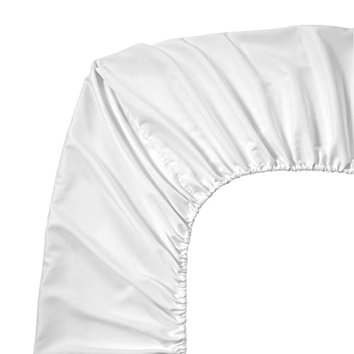 FreshCulture King Fitted Sheets, Bulk Pack of 6, Deep Pocket, Soft Microfiber Bottom Sheets for Home, Salons, Hotels, King Size Fitted Sheets Only (White) FreshCulture
