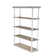 Deco 79 Farmhouse Wood Rectangle Shelving Unit, 47" x 15" x 64", Brown Deco 79
