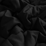 NTBAY Twin Comforter - Down Alternative Comforter Duvet Insert, All Season Bedding Quilted Duvet Insert with Corner Tabs, Machine Washable, Black NTBAY