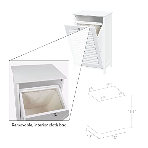 Ellsworth Tilt-Out Laundry Hamper, White RiverRidge