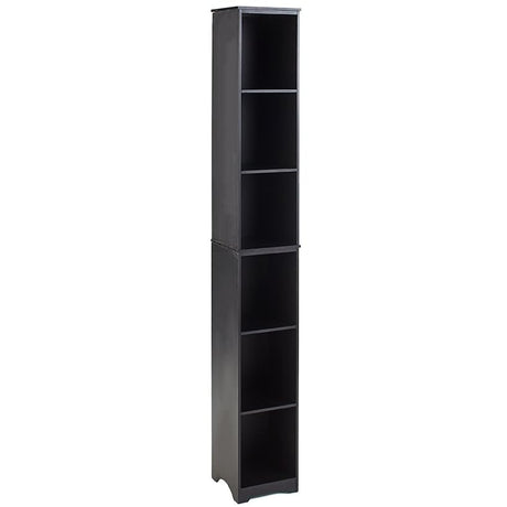 Slim Storage Towers Baskets MDF Seagrass Steel Bathrooms, Kitchens & Dorm Rooms (Black Storage Tower) Unique's Shop
