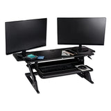 3M Precision Standing Desk, 42" X 23.2" X 6.2" to 20", Black 3M