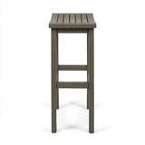 Christopher Knight Home Caribbean Outdoor Acacia Wood Balcony Bar Set, 3-Pcs Set, Grey Finish Christopher Knight Home