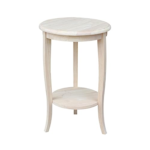International Concepts Cambria End Table, Unfinished IC International Concepts