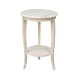 International Concepts Cambria End Table, Unfinished IC International Concepts