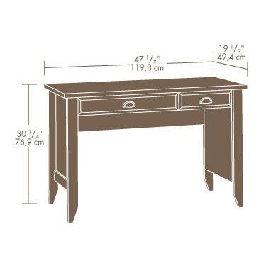 Sauder Shoal Creek Computer Desk, Jamocha Wood finish Sauder