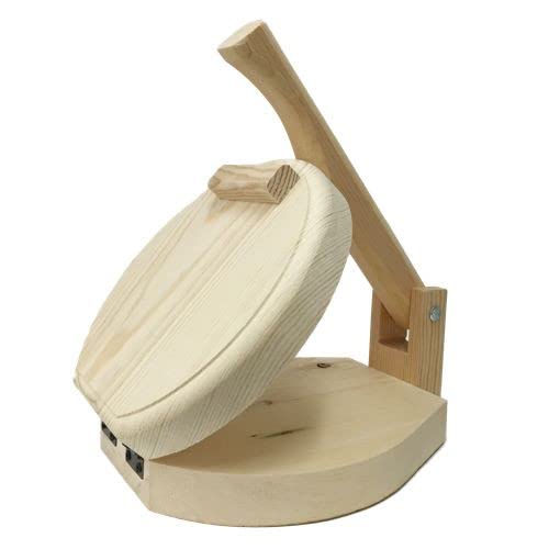 12" Round Wooden Tortilla Press Generic
