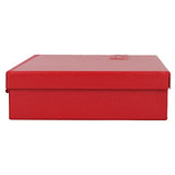 URREA Metal Tool Box - 9.6" x 5" x 1.4" Portable Tool Storage/Organization Box with 24 Gauge Construction & Durable Red Finish - 4725 Urrea