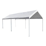Caravan Canopy D2C20011 Domain Shelters Pro 200 10' x 20' Carport, Upgraded Version, White Caravan Canopy