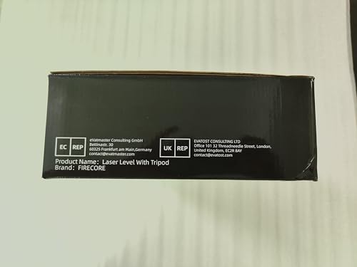 Firecore 360° Laser Level with Tripod, 100Ft Self Leveling Laser Level Green Cross Line Laser Leveler Tool for Picture Hanging Wall Tile Floor Construction, 60" Compact Tripod & Carry Pouch Included Firecore